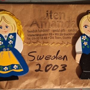 vintage christmas doll ornaments from sweden